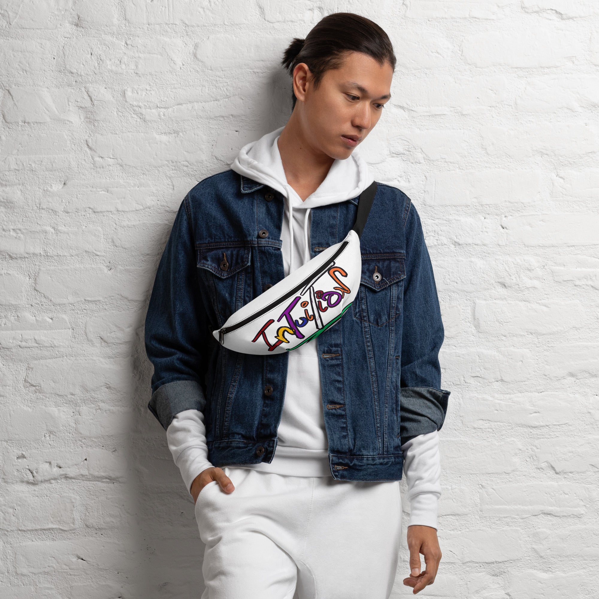 script letter Fanny Pack