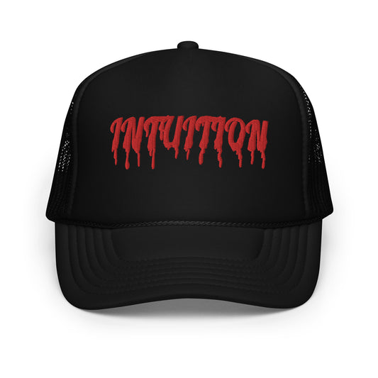 Intuition Drip letter Foam trucker hat
