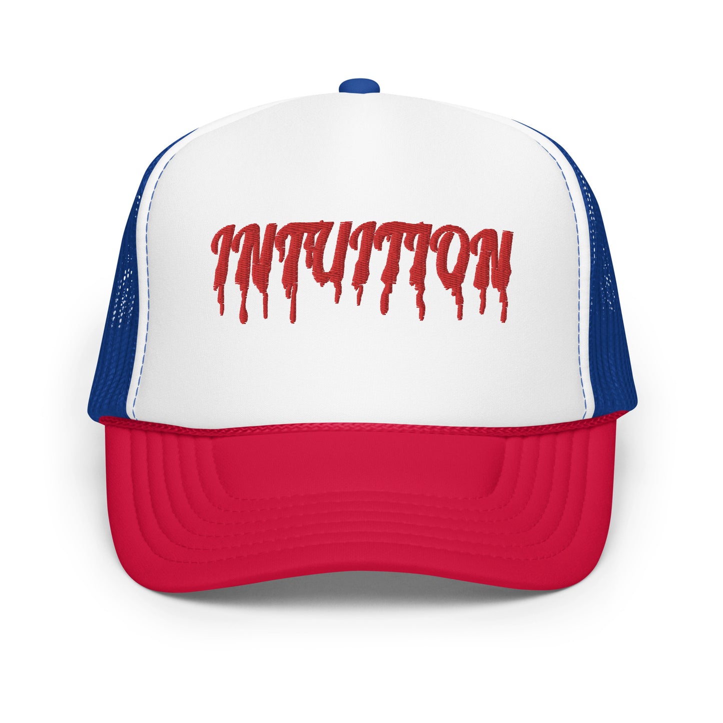 Intuition Drip letter Foam trucker hat