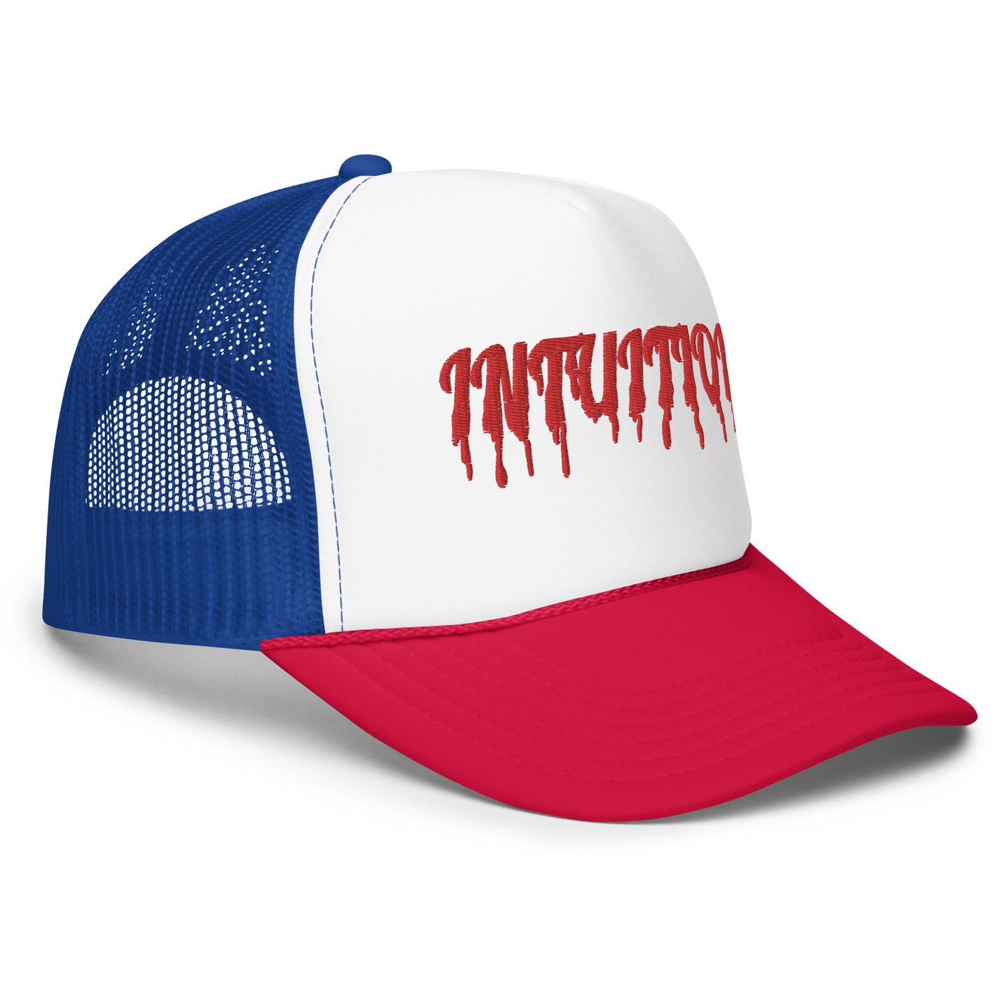 Intuition Drip letter Foam trucker hat