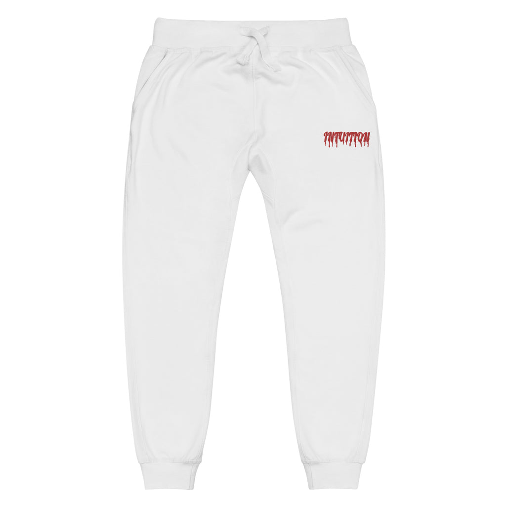 Unisex Drip Letter fleece sweatpants
